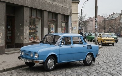 Škoda 100 1969 light blue - Photo 1