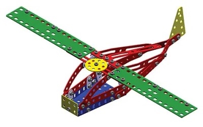 STAVEBNICE MERKUR 013 VRTULNÍK 10 MODELŮ 222 ks - Photo 2