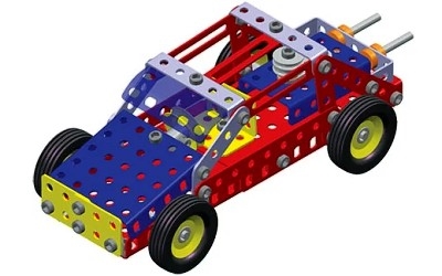 STAVEBNICE MERKUR 016 BUGGY 10 MODELŮ 205 ks - Photo 2