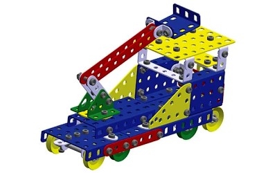 STAVEBNICE MERKUR 031 ŽELEZNIČNÍ MODELY 10 MODELŮ 220 ks - Photo 3 STAVEBNICE MERKUR 031 ŽELEZNIČNÍ MODELY 10 MODELŮ 220 ks - Photo 3