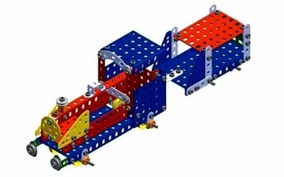 STAVEBNICE MERKUR 032 ŽELEZNIČNÍ MODELY 10 MODELŮ 300 ks - Photo 1