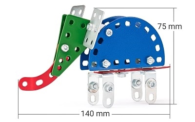 STAVEBNICE MERKUR 45734 MINI ZOO SLON 52 pcs - Photo 1