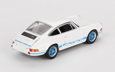 Porsche 911 Carrera RS 2.7 Grand Prix White with Blue Livery  - Photo 1