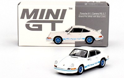Porsche 911 Carrera RS 2.7 Grand Prix White with Blue Livery  - Photo 3