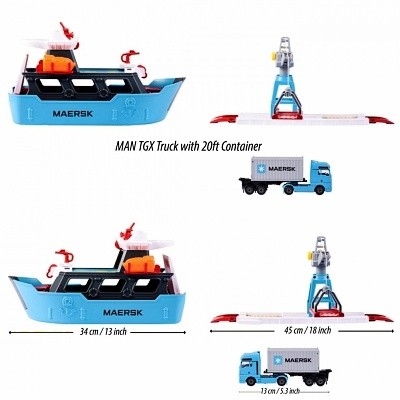 MAJORETTE CREATIX PŘÍSTAV MAERSK - Photo 3