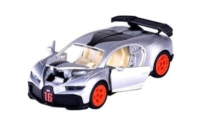 AUTÍČKO MAJORETTE DELUXE CARS BUGATTI CHIRON PUR SPORT SILVER - Photo 1