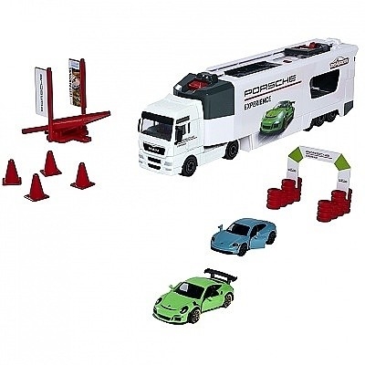 MAJORETTE SET MAN THX TRUCK PORSCHE EXPERIENCE W/ 2 CARS - Photo 1