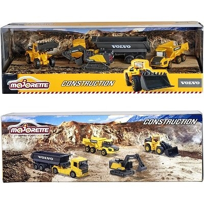 AUTÍČKO MAJORETTE VOLVO CONSTRUKTION 4-PACK - Photo 1