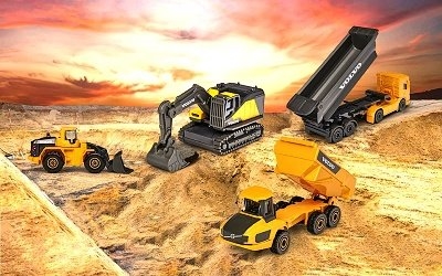 AUTÍČKO MAJORETTE VOLVO CONSTRUKTION 4-PACK - Photo 4