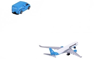 AUTÍČKO MAJORETTE LOGISTIC VOLKSWAGEN CRAFTE w/ AIRBUS A350-900 - Photo 2