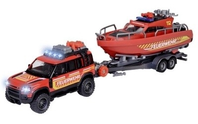 AUTÍČKA MAJORETTE LAND ROVER FIRE RESCUE w/ ČLUN - Photo 2