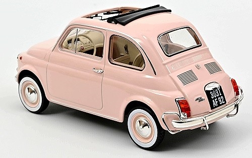 FIAT 500 L 1968 ROSE CADEAU DE NAISSANCE - Photo 1