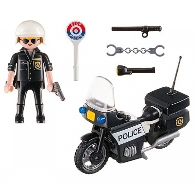 PLAYMOBIL CITY ACTION 5648 KUFK POLICISTA S MOTOCYKLEM - Photo 1