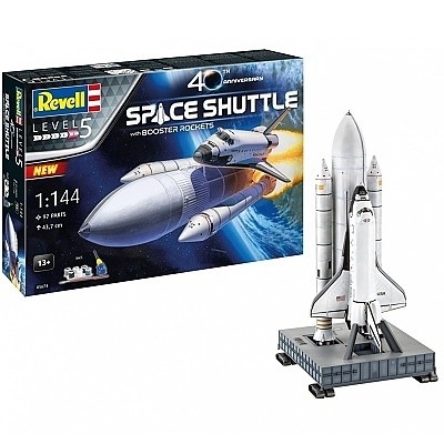 REVELL 05674 SPACE SHUTTLE WITH BOOSTER ROCKETS 40 TH ANNIVERSARY STARTER SET - Photo 1