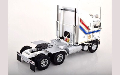 TAHAČ NÁVĚSŮ KENWORTH K100 AERODYNE 1976 WHITE / BLUE / RED / GOLD - Photo 1