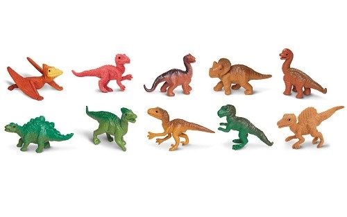 SAFARI 680104 TUBA DINOSAUŘI MLÁĎATA 10 FIGUREK - Photo 1
