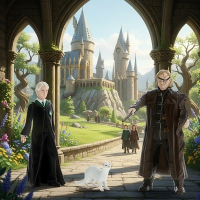 SCHLEICH 14907 Harry Potter Pošuk Moody w/ Draco Malfoy s fretkou - Photo 1