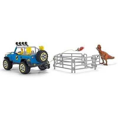 SCHLEICH 41464 TERÉNNÍ VŮZ S VÝBĚHEM PRO DINOSAURA - Photo 1