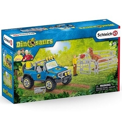 SCHLEICH 41464 TERÉNNÍ VŮZ S VÝBĚHEM PRO DINOSAURA - Photo 8