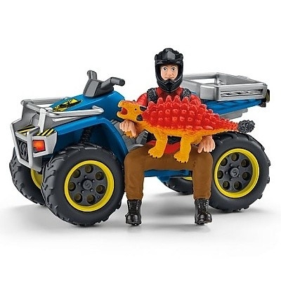 SCHLEICH 41466 ÚTĚK PŘED VELOCIRAPTOREM NA ČTYŘKOLCE - Photo 3