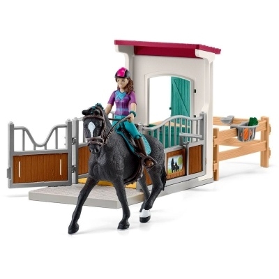 SCHLEICH 42710 BOX PRO KONĚ HANNAH A CAYENNE - Photo 1