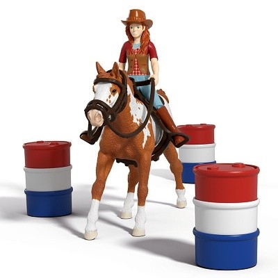 SCHLEICH 42775 Hannah s koněm a překážkami westernové dobrodružství - Photo 1