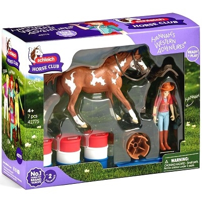 SCHLEICH 42775 Hannah s koněm a překážkami westernové dobrodružství - Photo 5