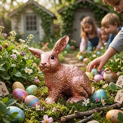 SCHLEICH 75002 VELIKONOČNÍ ZAJÍČEK Z RŮŽOVÉHO ZLATA - Photo 3