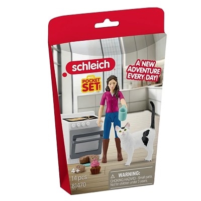 SCHLEICH 81470 Pekařka s kočkou POCKET SET - Photo 1