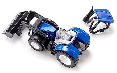 SIKU 1396 TRAKTOR NEW HOLLAND S PŘEDNÍ LŽÍCÍ - Photo 1