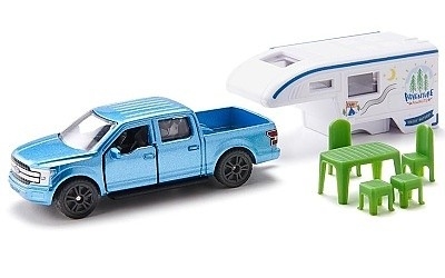 SIKU 1693 FORD F-150 PICK-UP S OBYTNOU NÁSTAVBOU - Photo 1