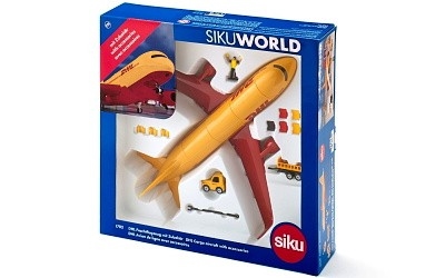 SIKU 1702 NÁKLADNÍ LETADLO DHL S PŘÍSLUŠENSTVÍM - Photo 5