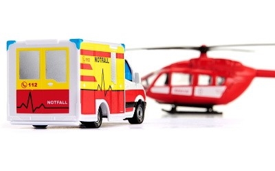 SIKU 1748 MERCEDES-BENZ SANITKA w/ VRTULNK EUROCOPTER EC 145 RESCUE - Photo 2