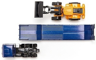 SIKU 1790 TAHAČ MAN TGX S KOLOVÝM NAKLADAČEM JCB - Photo 3