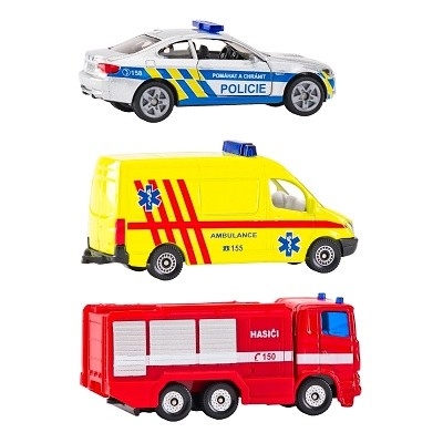 SIKU 1819061 CZECH EDITION AMBULANCE, HASIČI, POLICIE 3-PACK - Photo 1