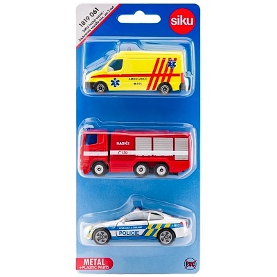 SIKU 1819061 CZECH EDITION AMBULANCE, HASIČI, POLICIE 3-PACK - Photo 2
