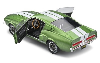 SHELBY GT500 1967 LIME GREEN/ WHITE STRIPES - Photo 5