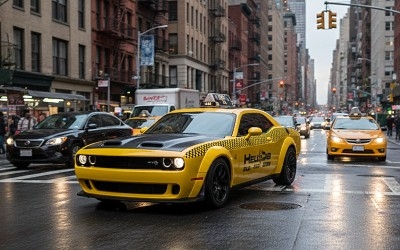 Dodge Challenger SRT Hellcat Redeye Widebody NYC Hellcab 2023 - Photo 1