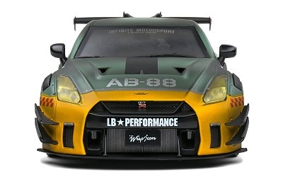 NISSAN GT-R R35 W/ LIBERTY WALK BODY KIT 2.0 2022 ARMY FIGHTER - Photo 2