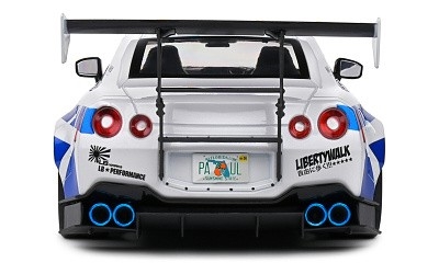 NISSAN GT-R R35 LIBERTY WALK BODY KIT 2,0 WHITE & BLUE STRIPES 2024 - Photo 2