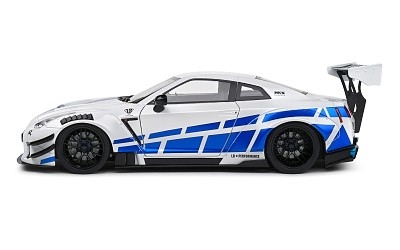 NISSAN GT-R R35 LIBERTY WALK BODY KIT 2,0 WHITE & BLUE STRIPES 2024 - Photo 3