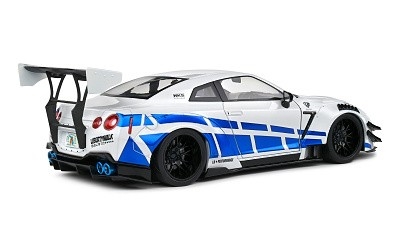 NISSAN GT-R R35 LIBERTY WALK BODY KIT 2,0 WHITE & BLUE STRIPES 2024 - Photo 4