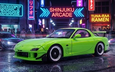 Mazda RX7 FD3RS SOLIDO WORKS NEON GREEN 1999 - Photo 1