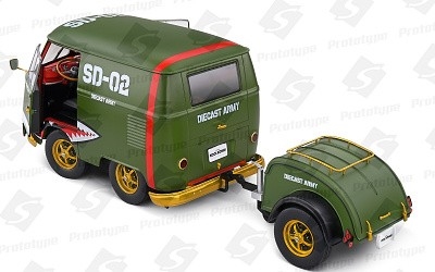 VOLKSWAGEN TRANSPORTER COOL KOMBI 1950 w/ TRAILER - Photo 5