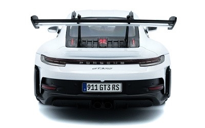PORSCHE 911 (992) GT3 RS WHITE WITH BLUE STRIPES 2024 - Photo 3