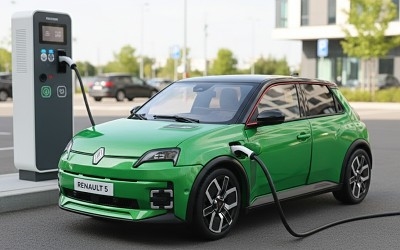 Renault 5 E-TECH VERT POP 2024 - Photo 1