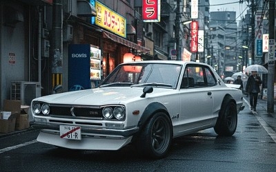 Nissan Skyline (C10) Hakosuka SOLIDO WORKS 1970 Pearl White - Photo 1