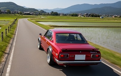 Nissan Skyline (C10) Hakosuka SOLIDO WORKS 1970 Red Metallic - Photo 3