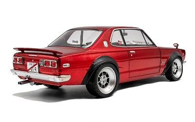 Nissan Skyline (C10) Hakosuka SOLIDO WORKS 1970 Red Metallic - Photo 1