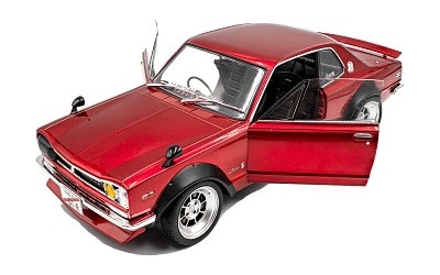 Nissan Skyline (C10) Hakosuka SOLIDO WORKS 1970 Red Metallic - Photo 2